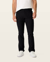 Front view of model wearing Beautiful Black Go Airweave 5-Pocket, Slim Tapered Fit.