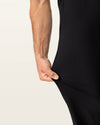 View of model wearing Beautiful Black Go Airweave Chino, Straight Fit.