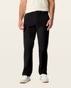 Front view of model wearing Beautiful Black Go Airweave Chino, Straight Fit.