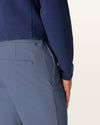 View of model wearing Ombre Blue Go Airweave Chino, Straight Fit.