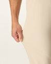 View of model wearing Sahara Khaki Go Airweave Chino, Straight Fit.