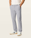 Side view of model wearing Sharkskin Go Airweave Chino, Straight Fit.