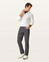 Front view of model wearing Boulevard Go Airweave 5-Pocket, Straight Fit.