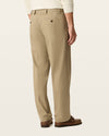 Back view of model wearing Khaki Easy Stretch Khakis, Relaxed Fit.
