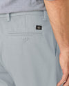 View of model wearing High-Rise Signature Iron Free Khakis, Classic Fit with Stain Defender®.