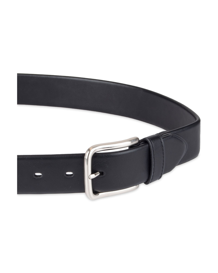 View of  Black Stretch Tab Belt.