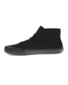 View of  Black Twill Forbes High Top Sneakers.