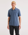 Front view of model wearing Bluefin Rib Collar Polo, Slim Fit.