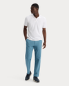 View of model wearing Bluestone Go Airweave Chino, Straight Fit.