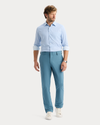 View of model wearing Bluestone Go Chino, Slim Fit with Airweave.