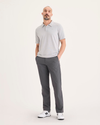 Front view of model wearing Boulevard Go Airweave Chino, Straight Fit.