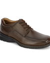 View of  Dark Tan Trustee Oxford Shoes.