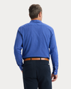 View of model wearing Deep Ultramarine Ultimate Shirt, Regular Fit.