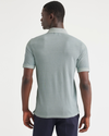 Back view of model wearing Harbor Grey Original Polo, Slim Fit.