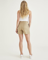 Back view of model wearing Harvest Gold Clay Pull-On Short.