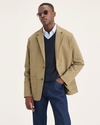 Front view of model wearing Harvest Gold Sport Jacket, Regular Fit.