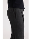 Side view of model wearing Jubilee Asphalt Crafted Pull-On Pants, Slim Tapered Fit.