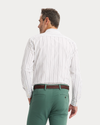Back view of model wearing Lindley Ultimate Shirt, Regular Fit.