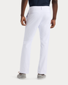 View of model wearing Lucent White Go Chino, Slim Fit with Airweave.