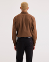 Back view of model wearing Meadow Signature Comfort Flex Shirt, Classic Fit.