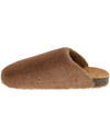 View of  Mink Brown Luxe Faux Fur Slip-on Clog.