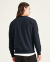 Back view of model wearing Navy Blazer Original Sweatshirt, Regular Fit.