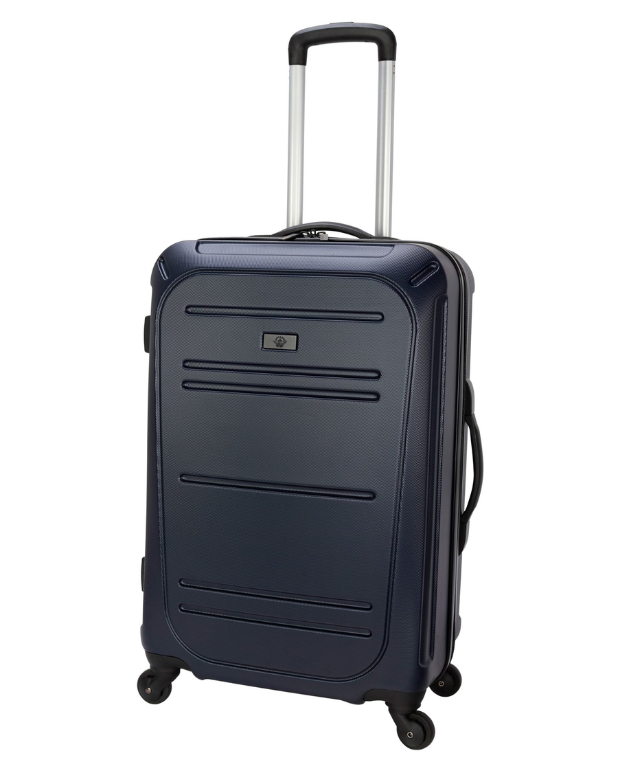 Front view of  Navy Iconic Luggage Set (3 Piece).