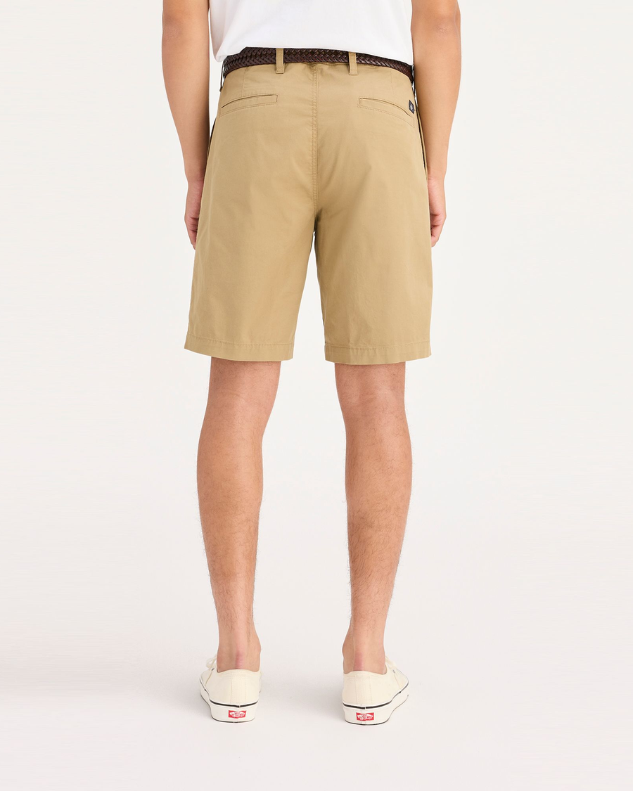 Back view of model wearing New British Khaki Ultimate 9.5" Shorts.