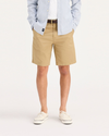 Front view of model wearing New British Khaki Ultimate 9.5" Shorts.