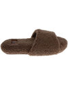 View of  Oatmeal Luxe Sherpa One Band Slide.