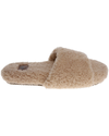 View of  Oatmeal Luxe Sherpa One Band Slide.