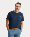 Front view of model wearing Pembroke Graphic Tee, Regular Fit.