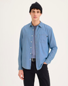 View of model wearing Rio Ultimate Shirt, Regular Fit.