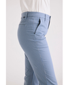 Side view of model wearing Rockridge Bluefin Weekend Chinos, Slim Fit.