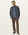 SATEEN KHAKI STRAIGHT FIT in Major Brown