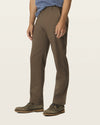SATEEN KHAKI STRAIGHT FIT in Major Brown