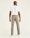 Back view of model wearing Safari Beige Jean Cut Pants, Straight Fit.