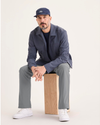 View of model wearing Sharkskin Go Airweave Chino, Straight Fit.