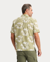 View of model wearing Solros Camp Collar Shirt, Regular Fit.