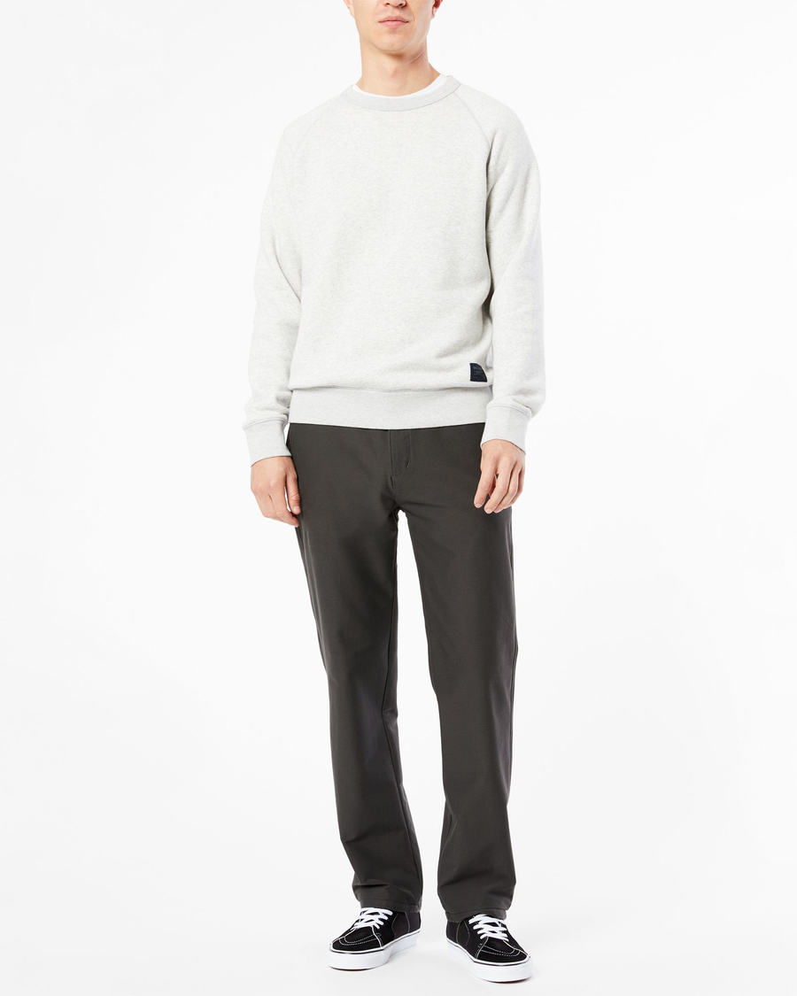 Front view of model wearing Steelhead Comfort Knit Chinos, Straight Fit.