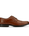 Side view of  Tan Garfield Dress Shoes.