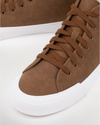 View of  Tan Synthetic Suede Forbes High Top Sneakers.