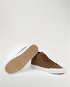View of  Tan Synthetic Suede Forbes High Top Sneakers.