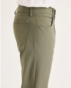 Side view of model wearing Tea Leaf Go Airweave 5-Pocket, Straight Fit.