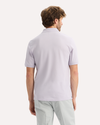 View of model wearing Thistle Rib Collar Polo, Slim Fit.