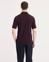 Back view of model wearing Winetasting Rib Collar Polo, Slim Fit.